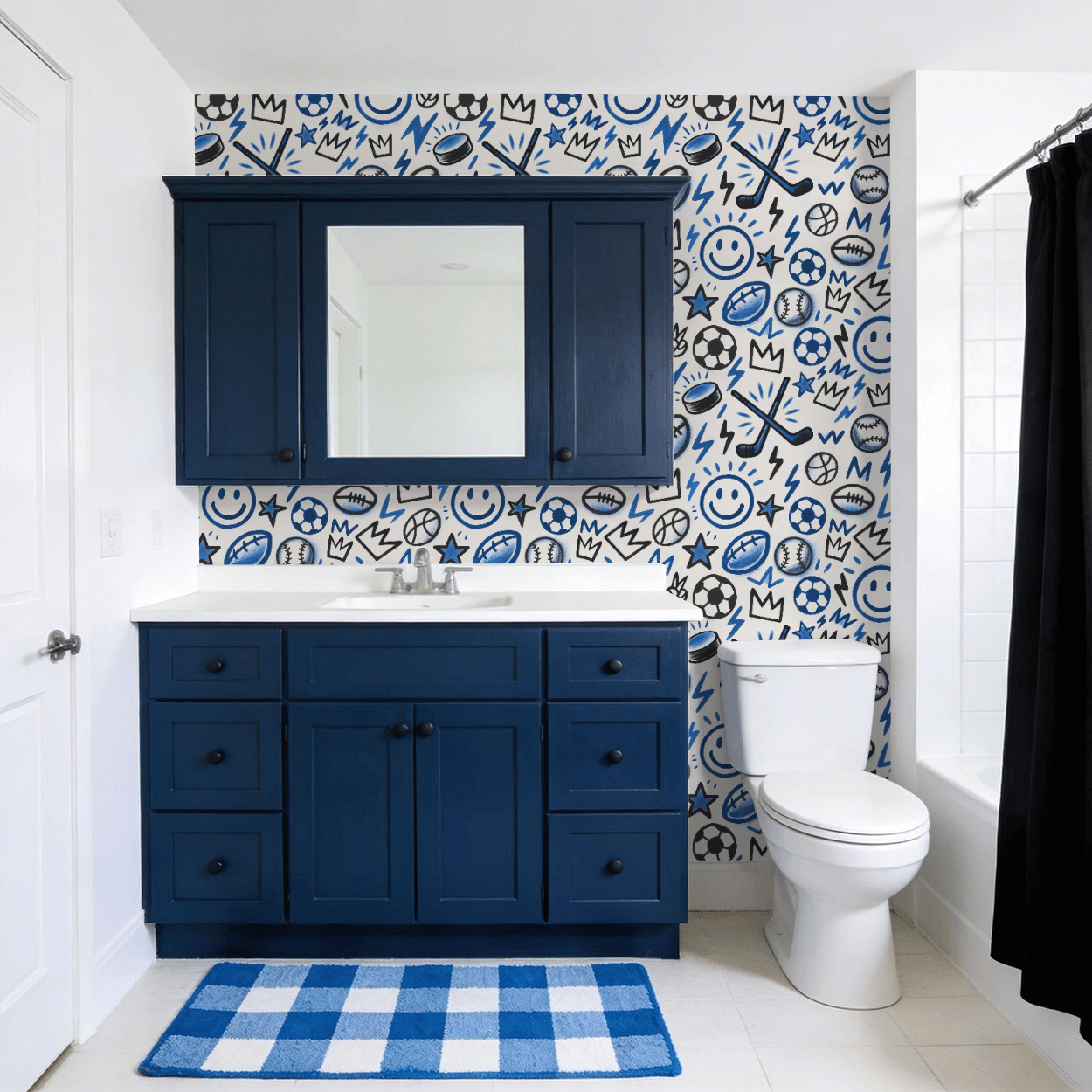 Rocker Varsity Graffiti Wallpaper