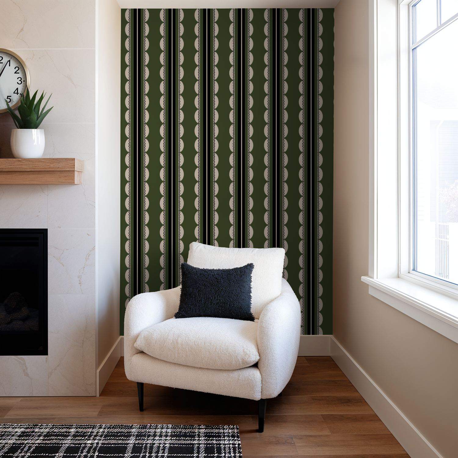 Sunday Scallop (Dark Green)