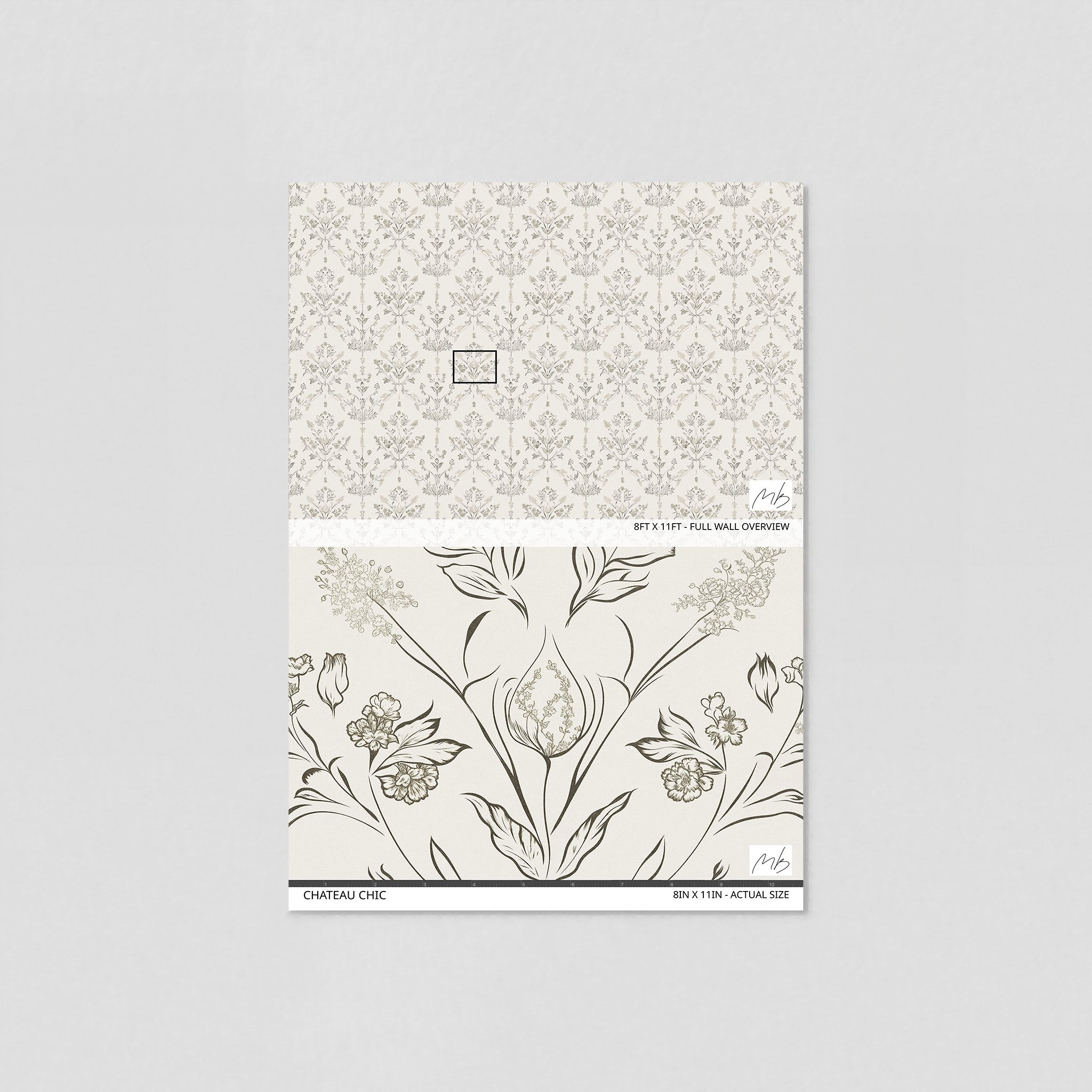 Chateau Chic Wallpaper - 8 FT H X 32 FT W Traditional
