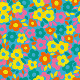 The image you've provided is a close-up view of "Gabi Wallpaper" by Wall Blush with a vibrant floral pattern. However, there's no room context to ascertain the type of room it's used in. Nevertheless, I can create an alt text focusing on the wallpaper itself.

Alt text: "Bright 'Gabi Wallpaper' by Wall Blush featuring colorful floral pattern, suitable for energizing any room decor."