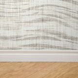 "Strauss Wallpaper by Wall Blush in a modern bedroom, focusing on the textured design and cozy ambience."