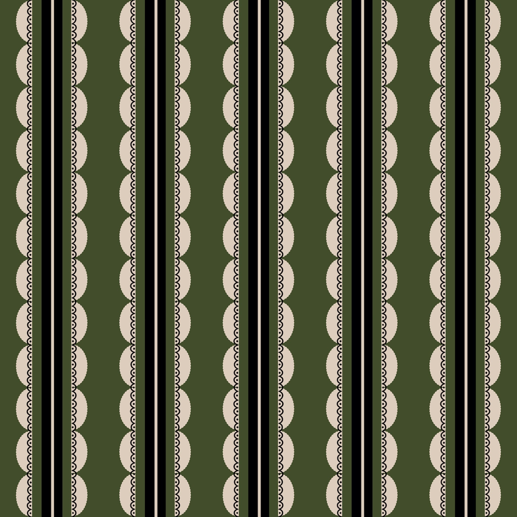 Sunday Scallop (Dark Green)