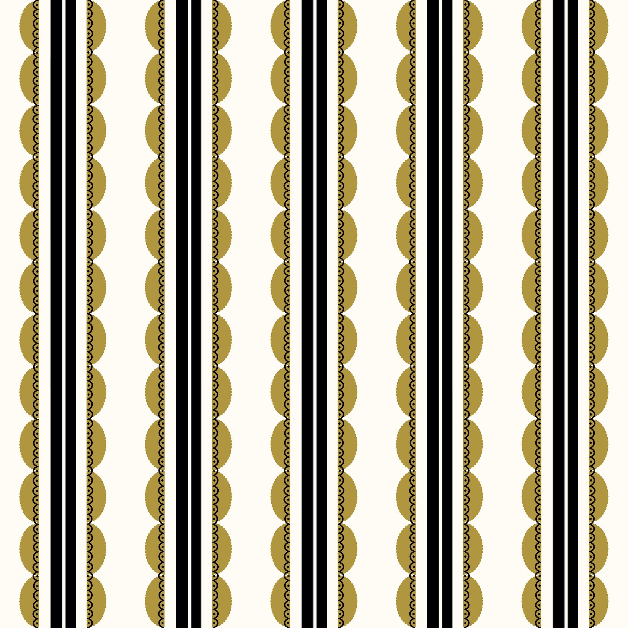 Sunday Scallop (Yellow) Wallpaper