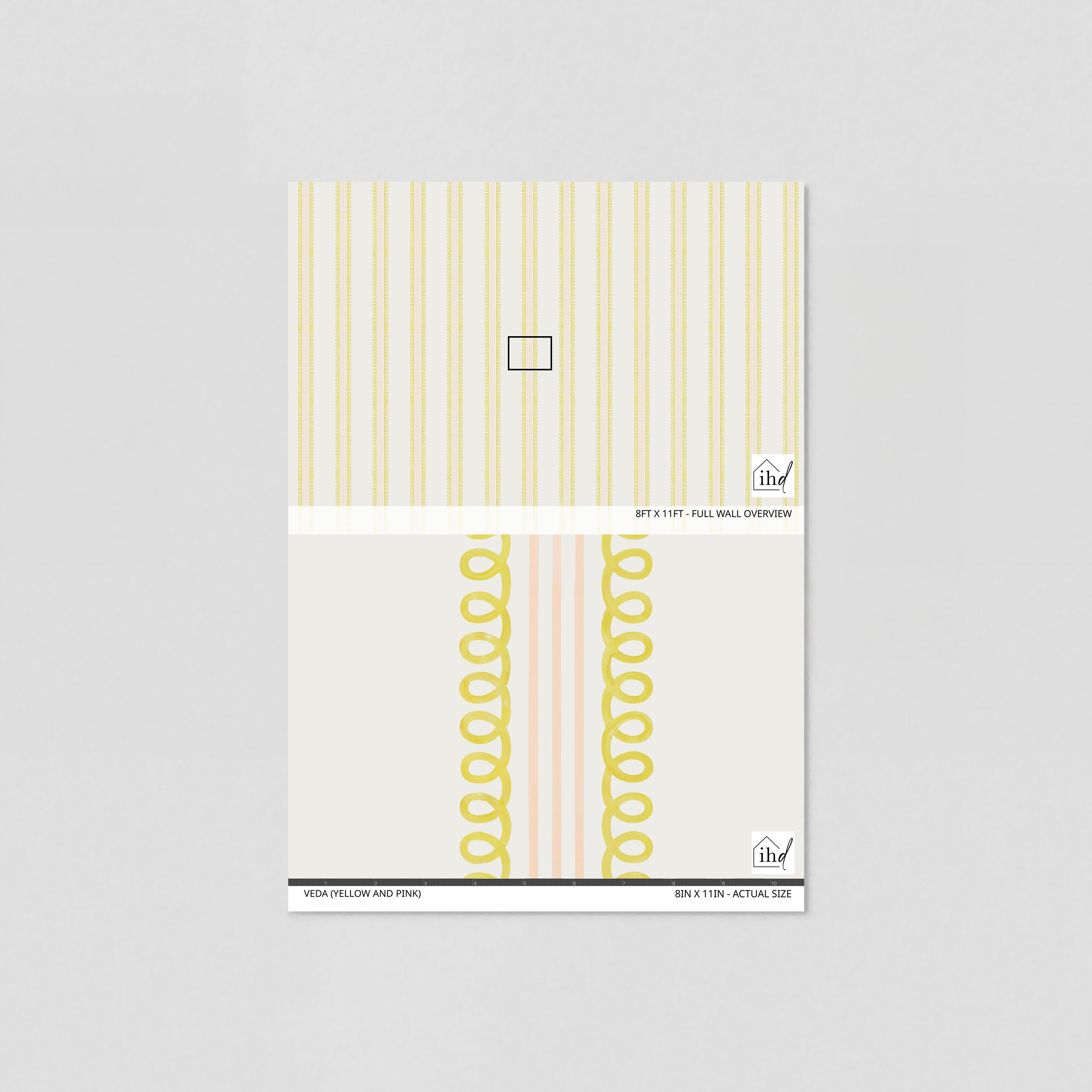 Veda (Yellow and Pink) Wallpaper