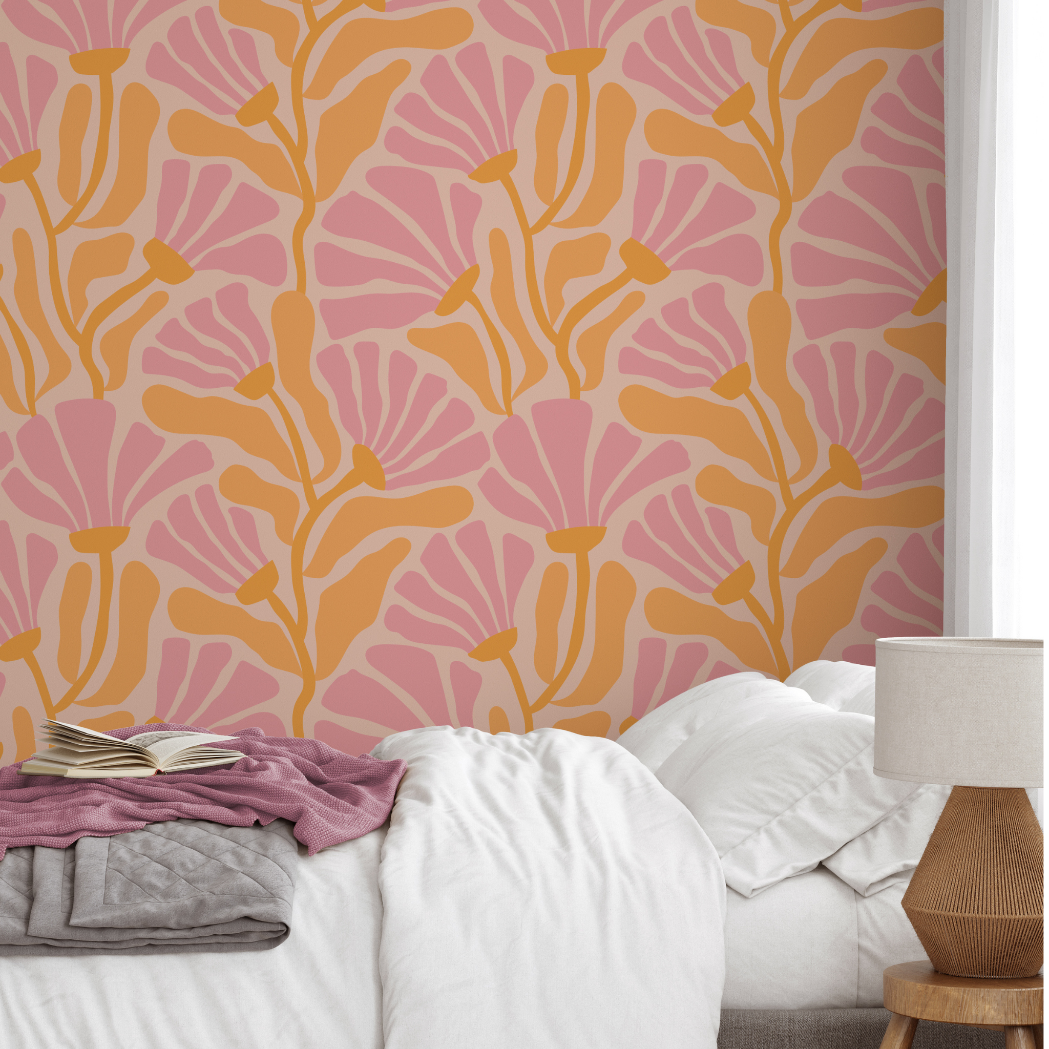 Willow Wallpaper - 14 FT H X 24 FT W Traditional