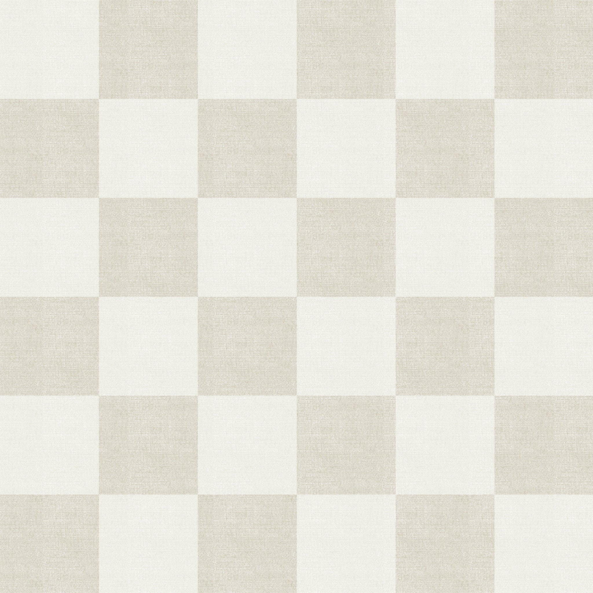 Woven Check (Beige) Wallpaper