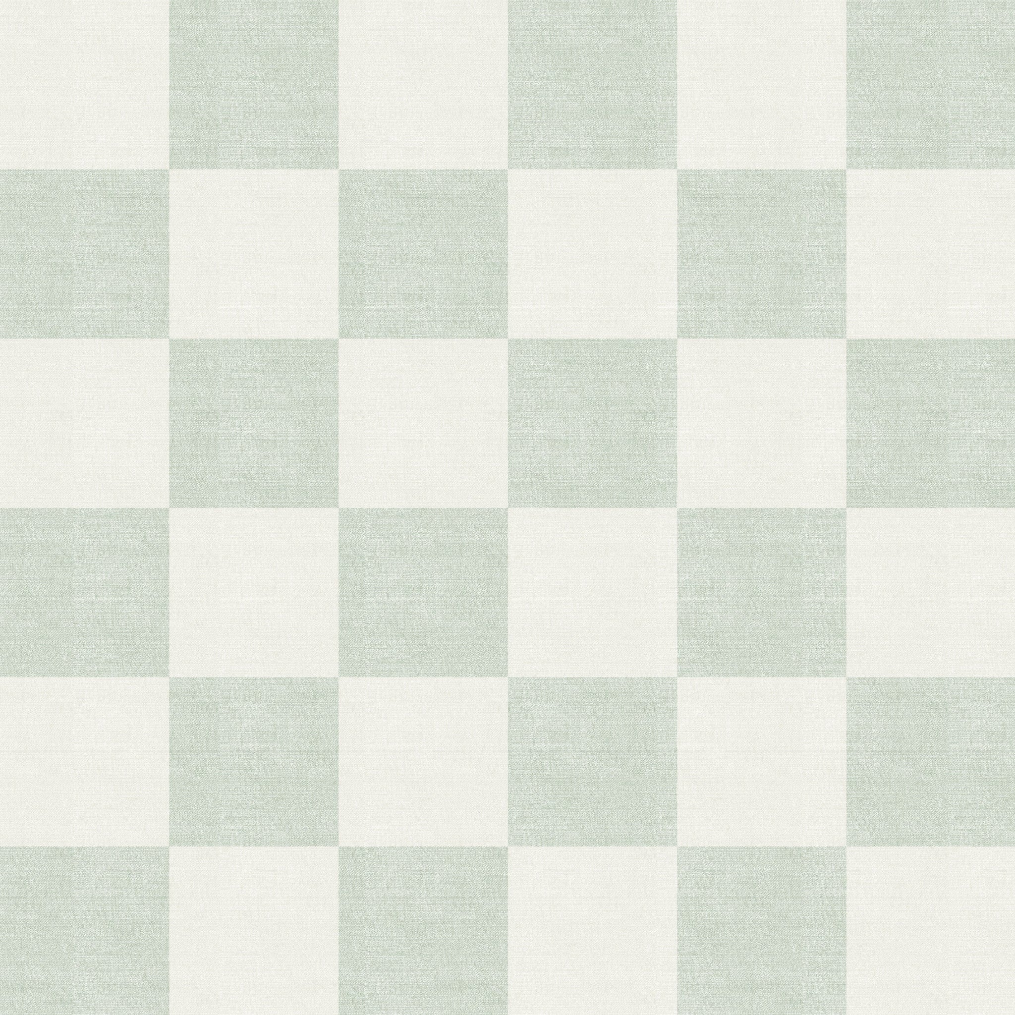 Woven Check (Light Green) Wallpaper