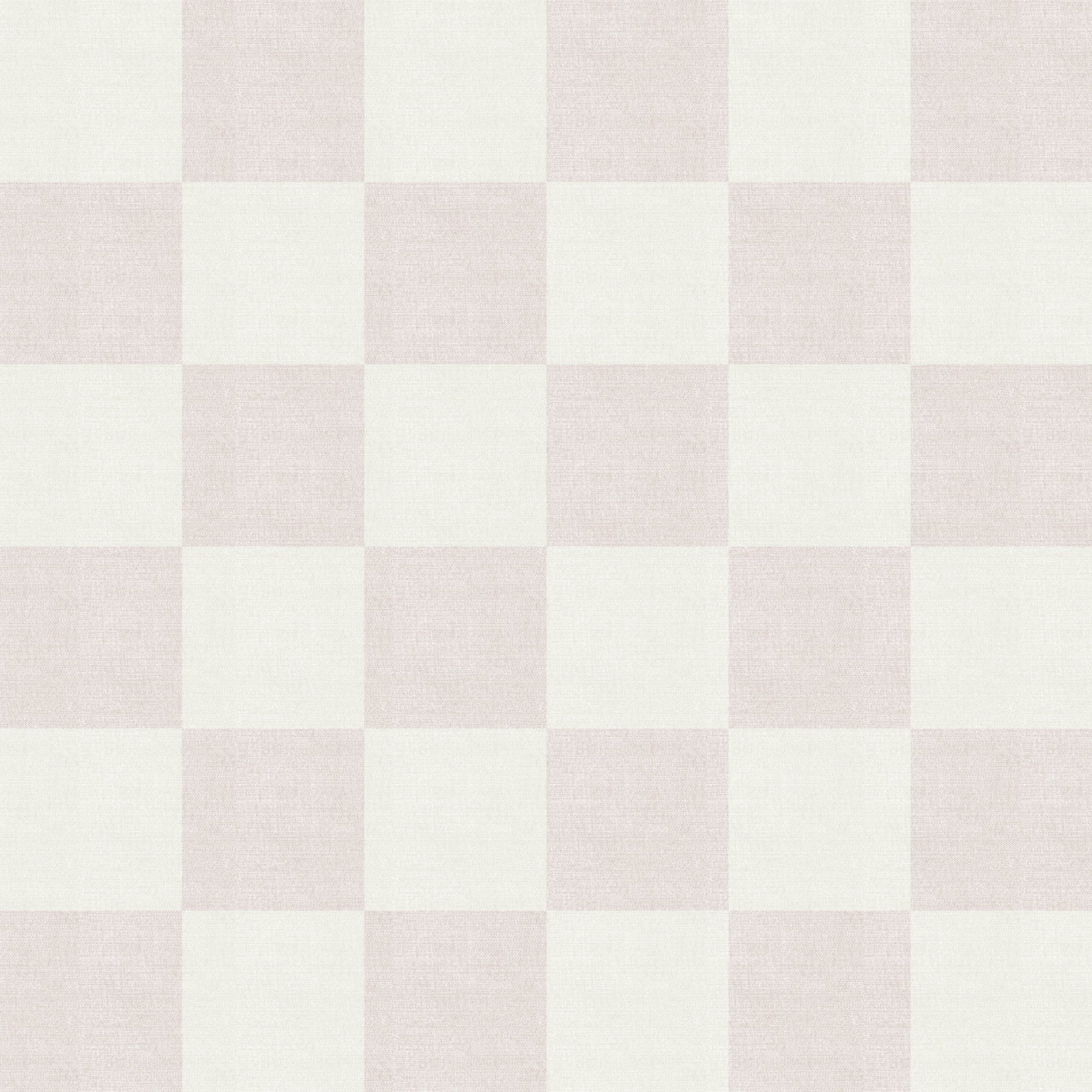 Woven Check (Pink) Wallpaper