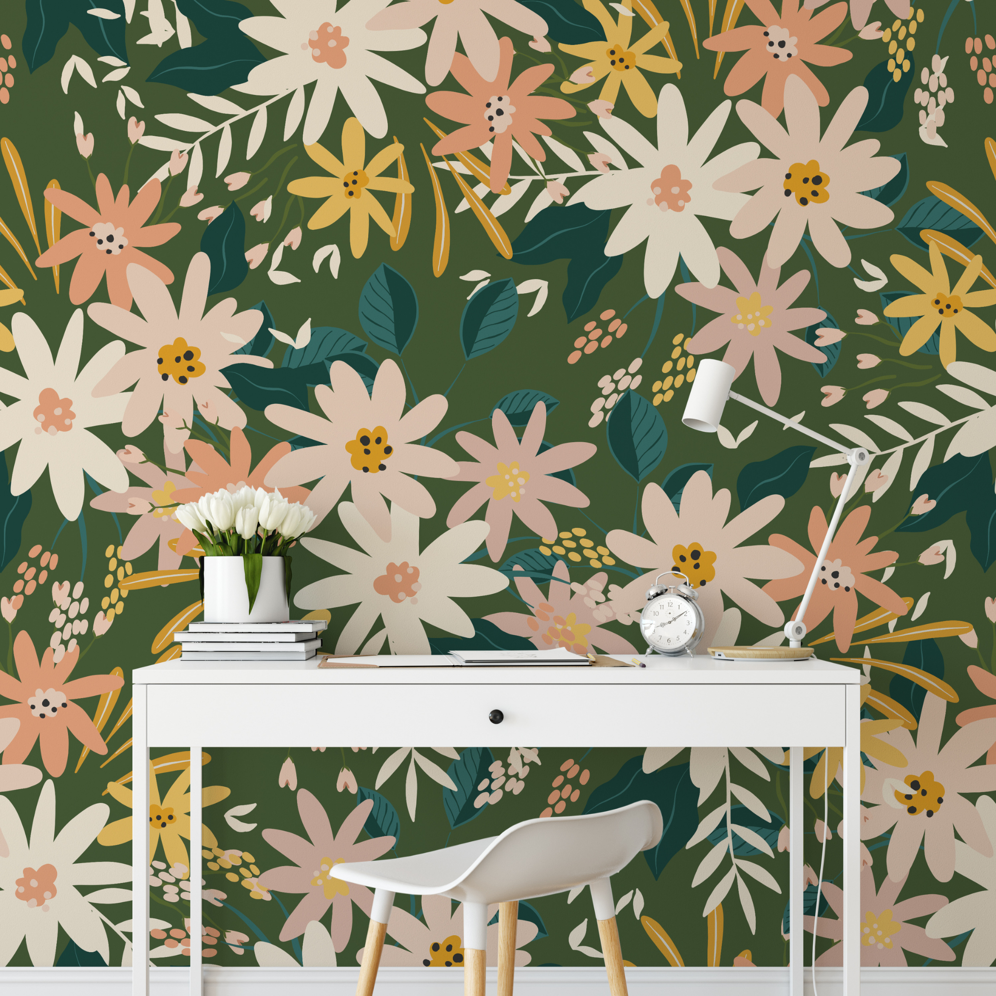 Zara Wallpaper Wallpaper - The Stefanie Bloom Line from WALL BLUSH