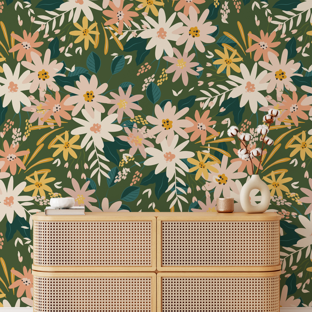 Zara - Floral Peel and Stick Wallpaper
