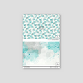 Sample of Haute Haze (Teal) Wallpaper