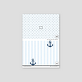Sample of Anchors Aweigh (Blue) Wallpaper