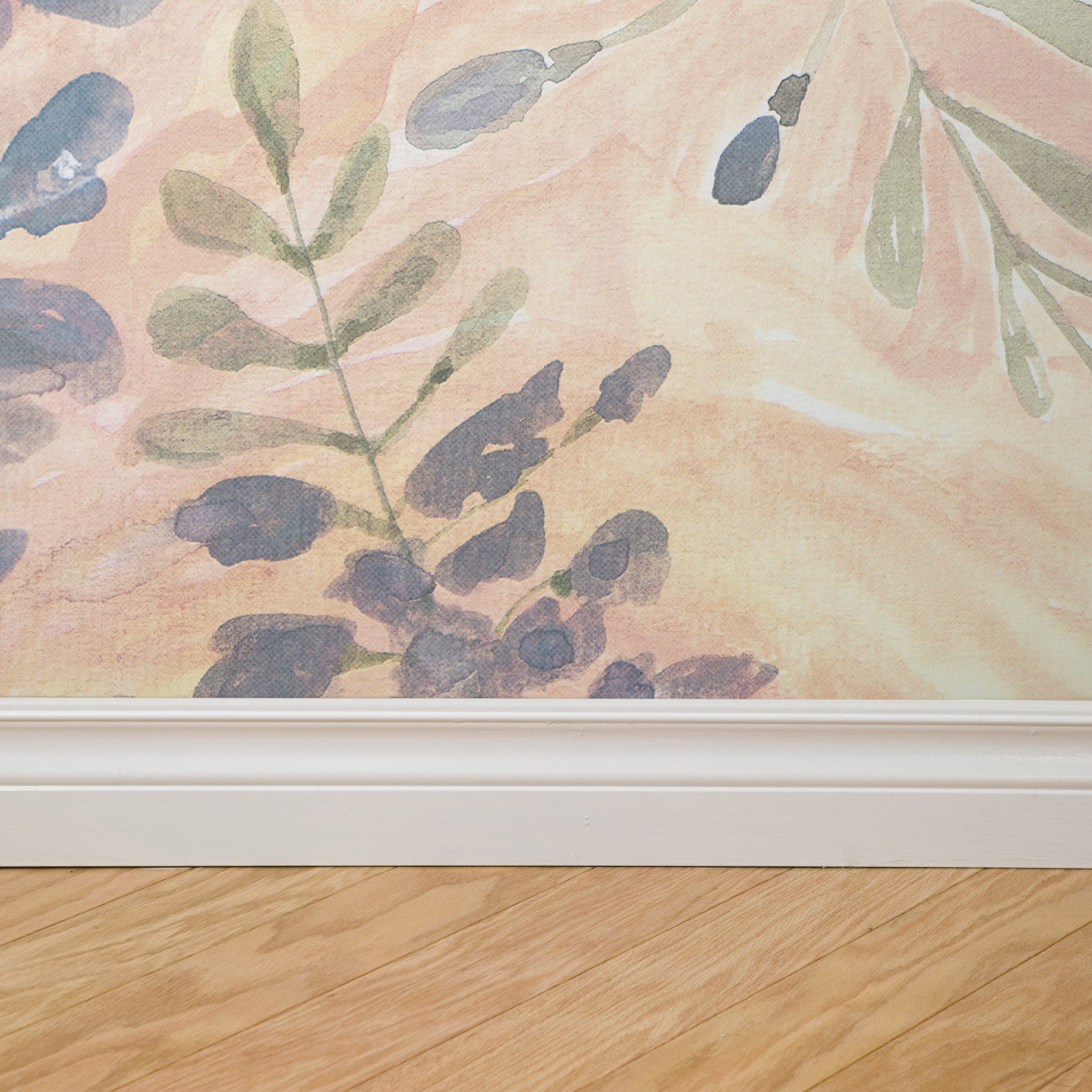Ponderosa - Heron pink watercolor peel and stick wallpaper– WALL BLUSH