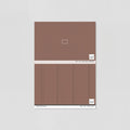 Sample of Beadboard (Rust) Wallpaper