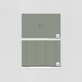 Sample of Beadboard (Green) Wallpaper