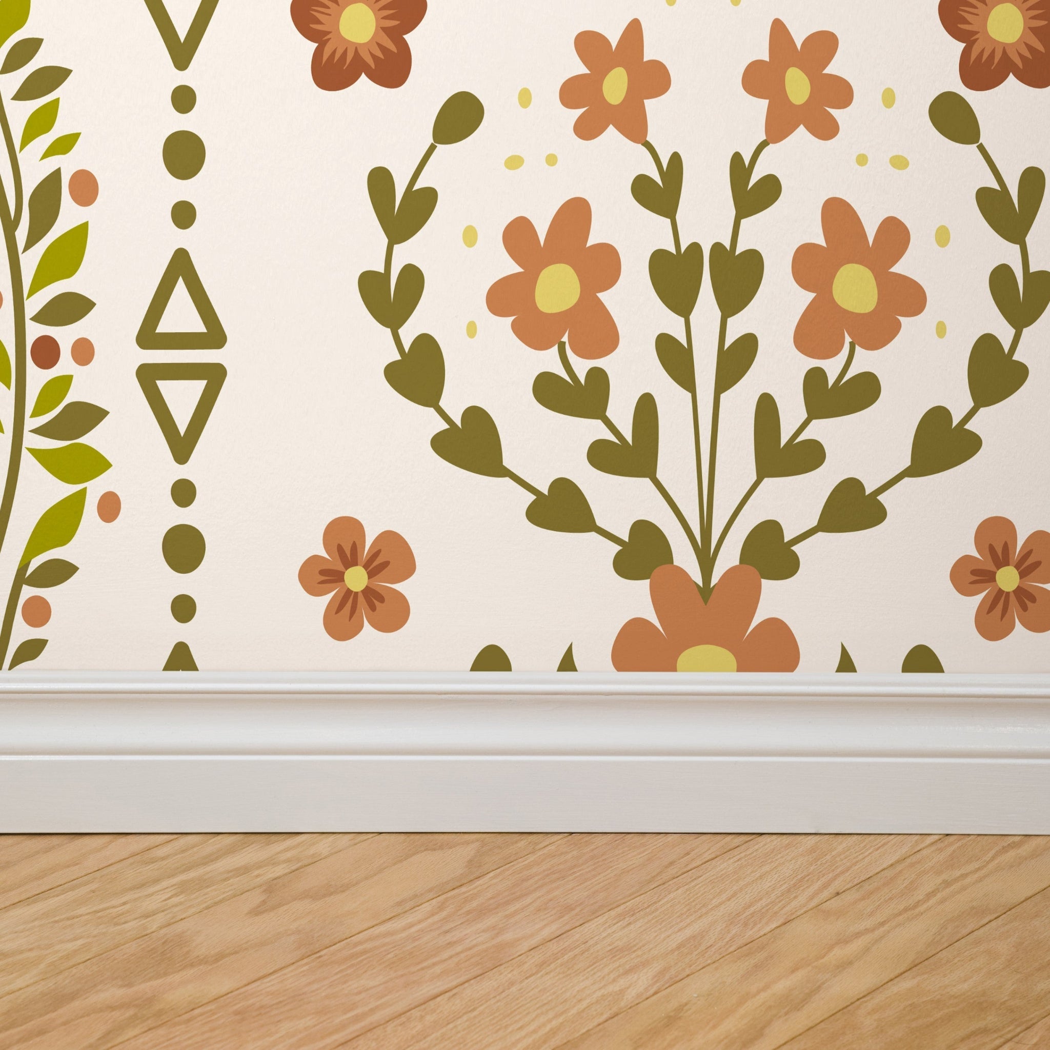 Beacon Meadow (Cream) Wallpaper - 8 FT H X 22 FT W Luxe Peel and Stick