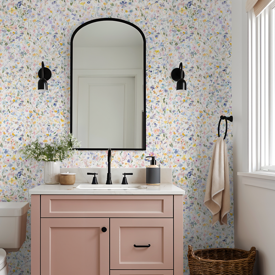 Beatrice Wallpaper - 8 FT H X 8 FT W Traditional