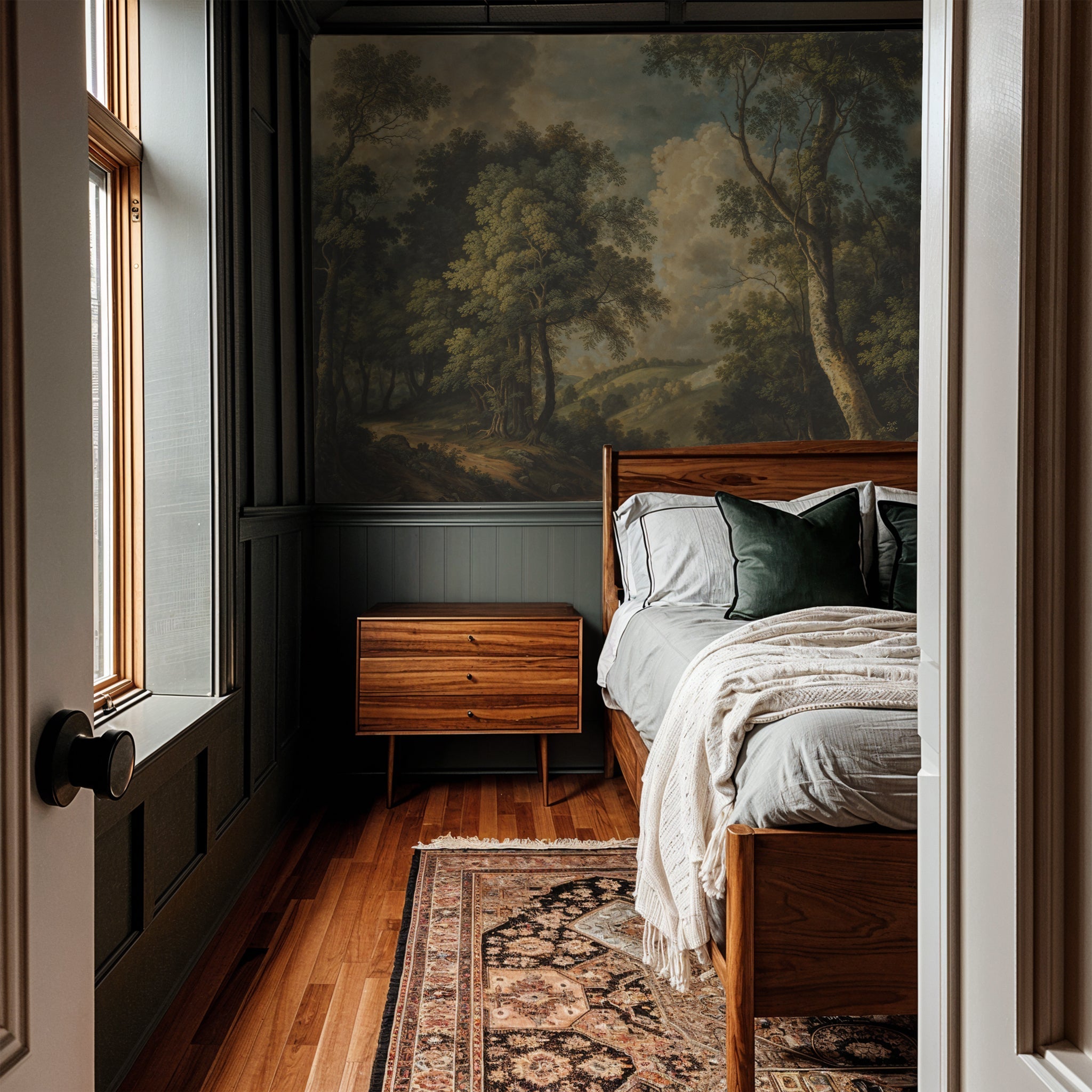 Wedded Woodland's Wallpaper - 6 FT H X 18 FT W Luxe Peel and Stick