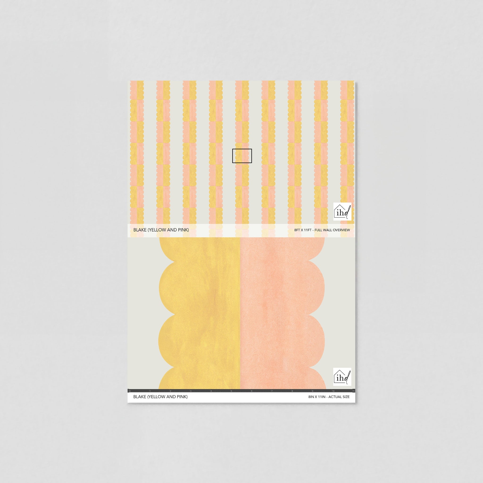 Blake (Yellow and Pink) Wallpaper