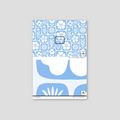 Sample of Playa (Blue) Wallpaper