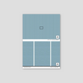 Sample of Pinstripe Dot (Blue) Wallpaper