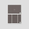Sample of Pinstripe Dot (Brown) Wallpaper