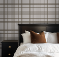Sample of Ashford Plaid (Brown) Wallpaper
