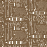 Trail Blazer (Brown) Wallpaper Wallpaper - The Ollie Smither Line from WALL BLUSH