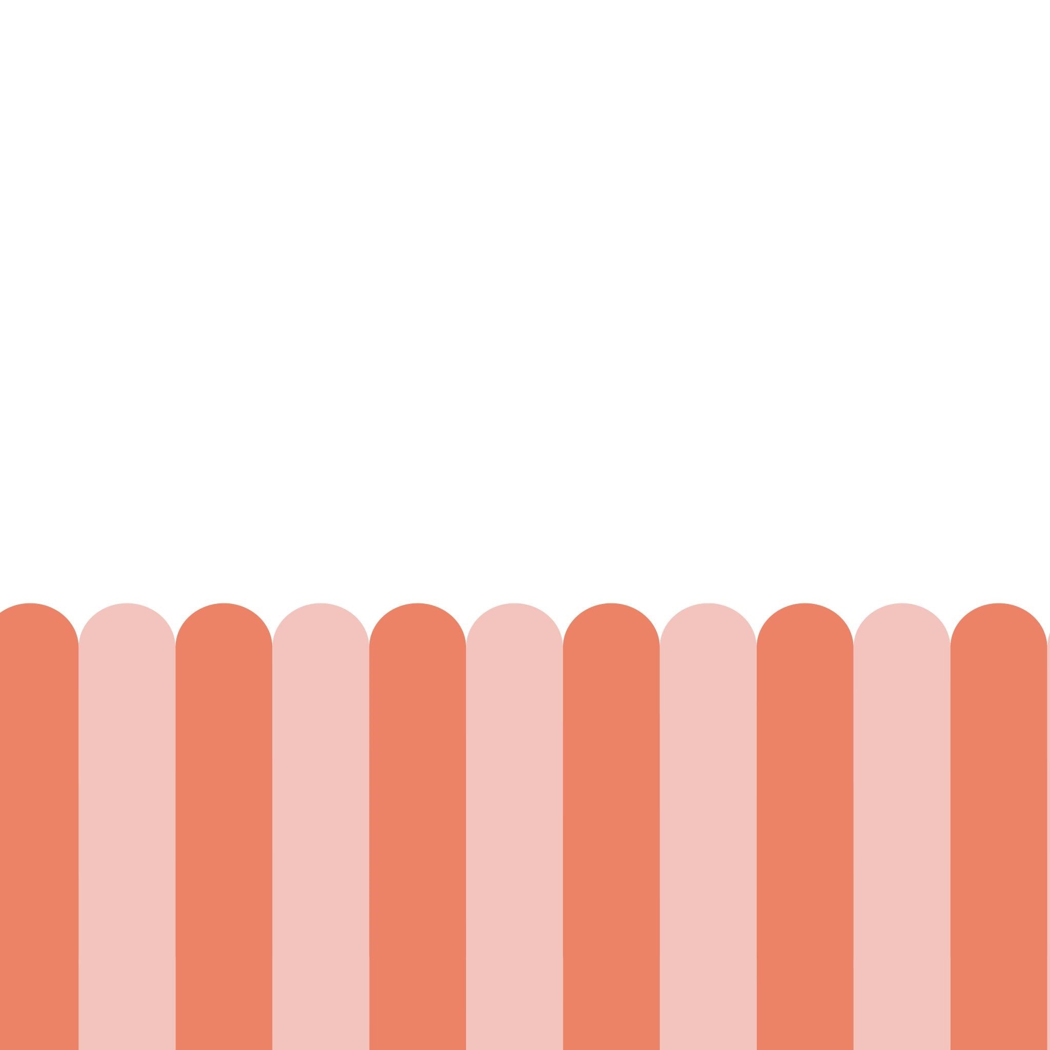 Playful Pickets (Coral) Wallpaper - 4 FT H X 55 FT W Peel and Stick