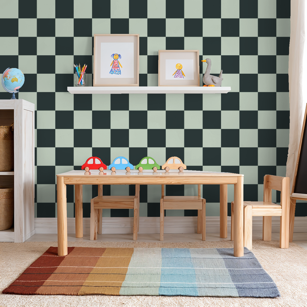 Emmett Check Wallpaper