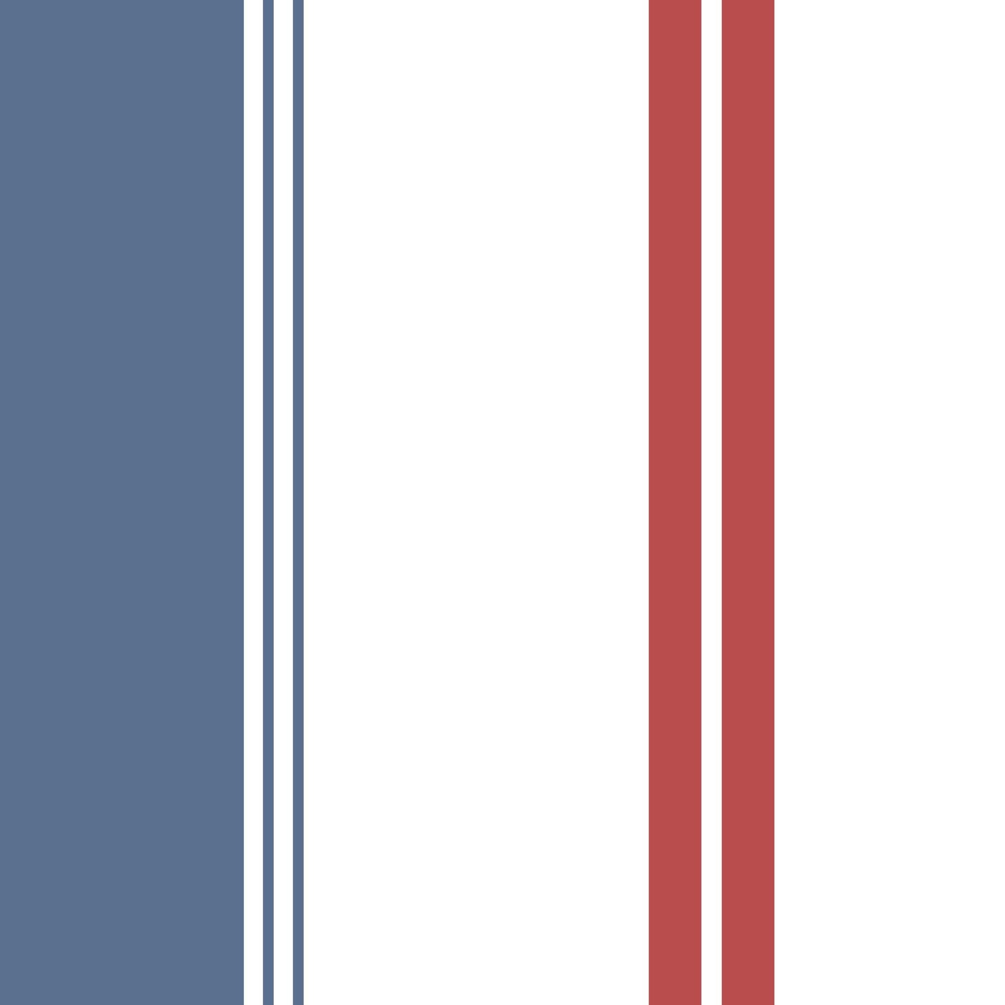Blue and red geometric stripe wallpaper pattern, bold and contemporary.