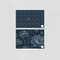 Sample of Floriola (Blue) Wallpaper