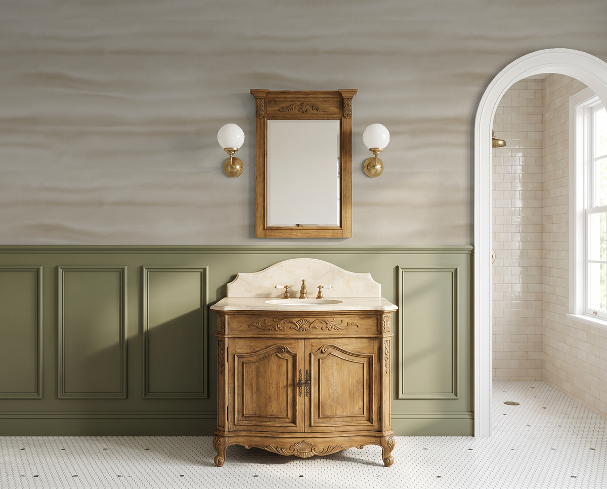 Fraya (Oatmeal) Wallpaper - 10 FT H X 58 FT W Traditional
