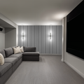 Sample of Montclair Stripes (Gray) Wallpaper