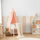 Playful Pickets (Peach) Wallpaper sample