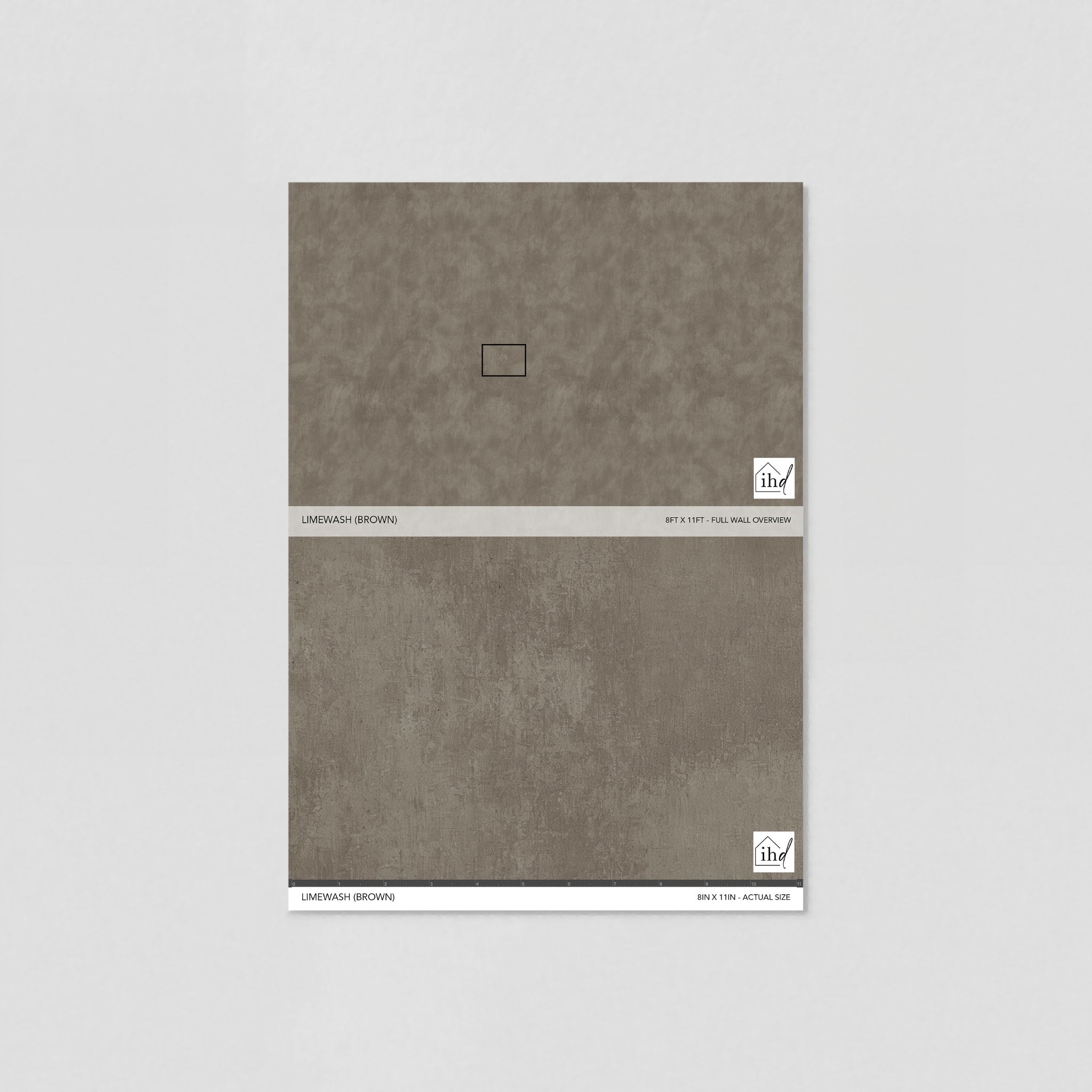 Limewash (Brown) Wallpaper