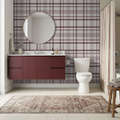 Sample of Ashford Plaid (Maroon) Wallpaper