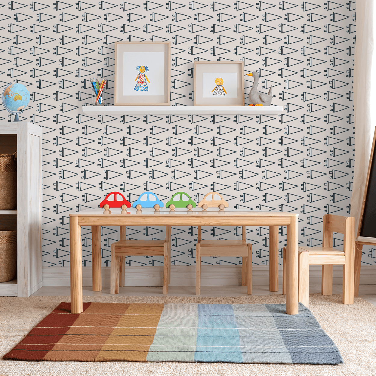 Game Day Pennants Wallpaper