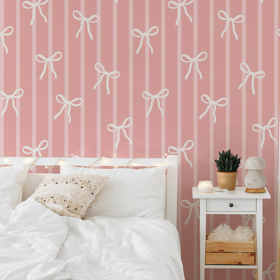 Mackenzie's Ribbons & Bows Wallpaper
