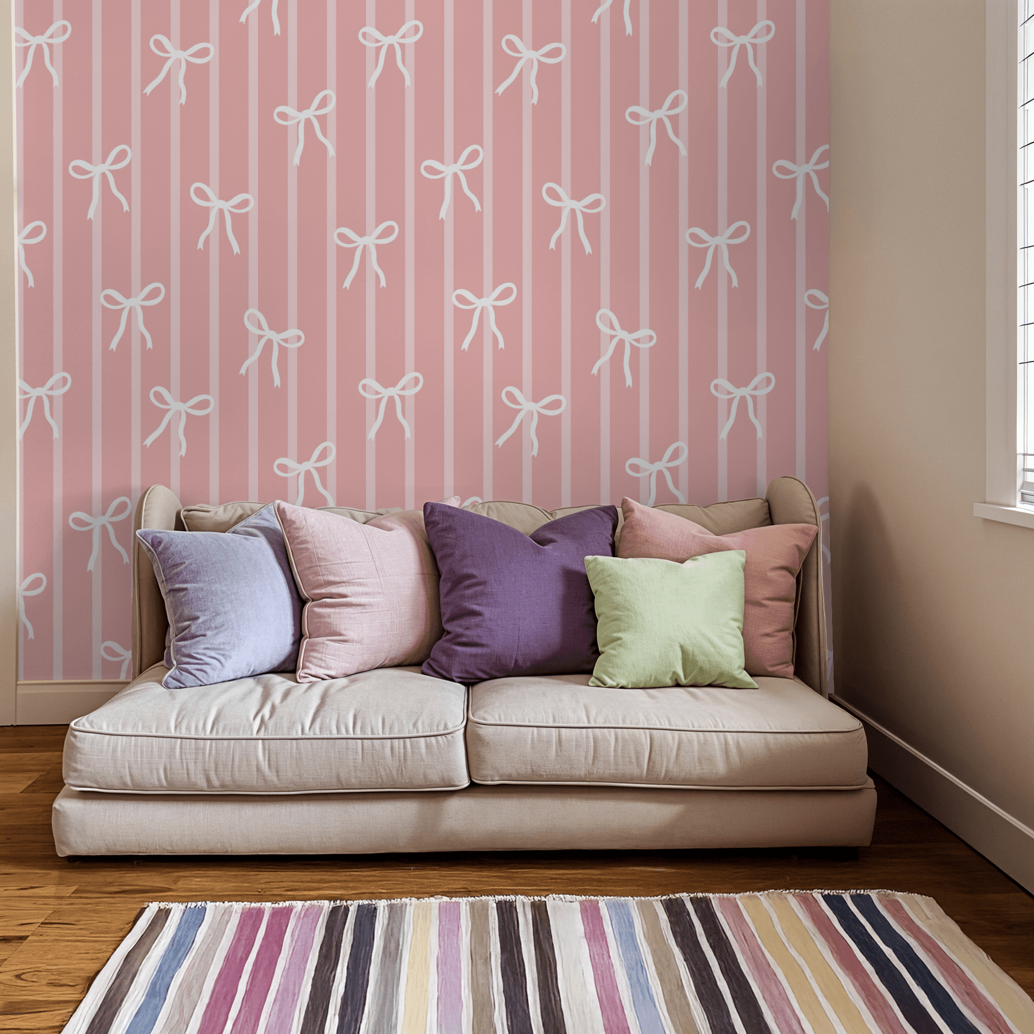 Mackenzie's Ribbons & Bows Wallpaper