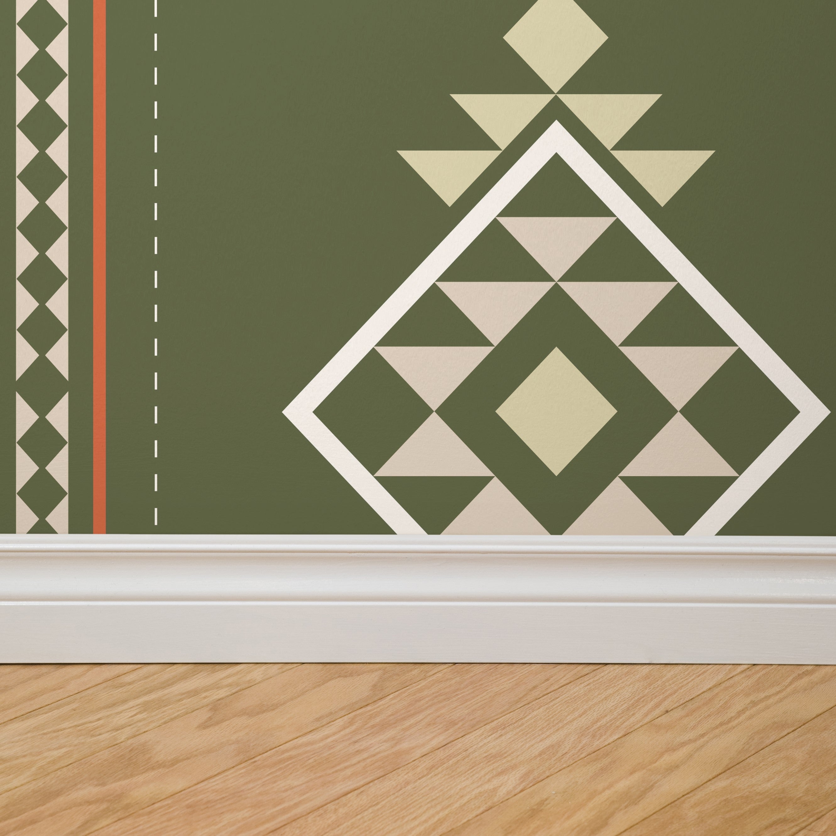 Baize Willow Medium (Green) Wallpaper