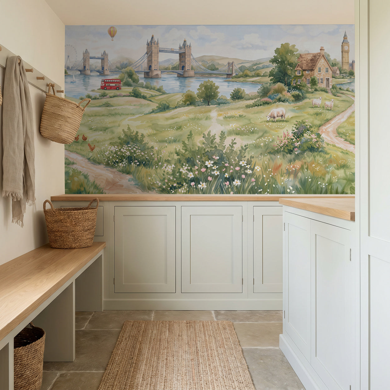 Tower Bridge Meadow Wallpaper