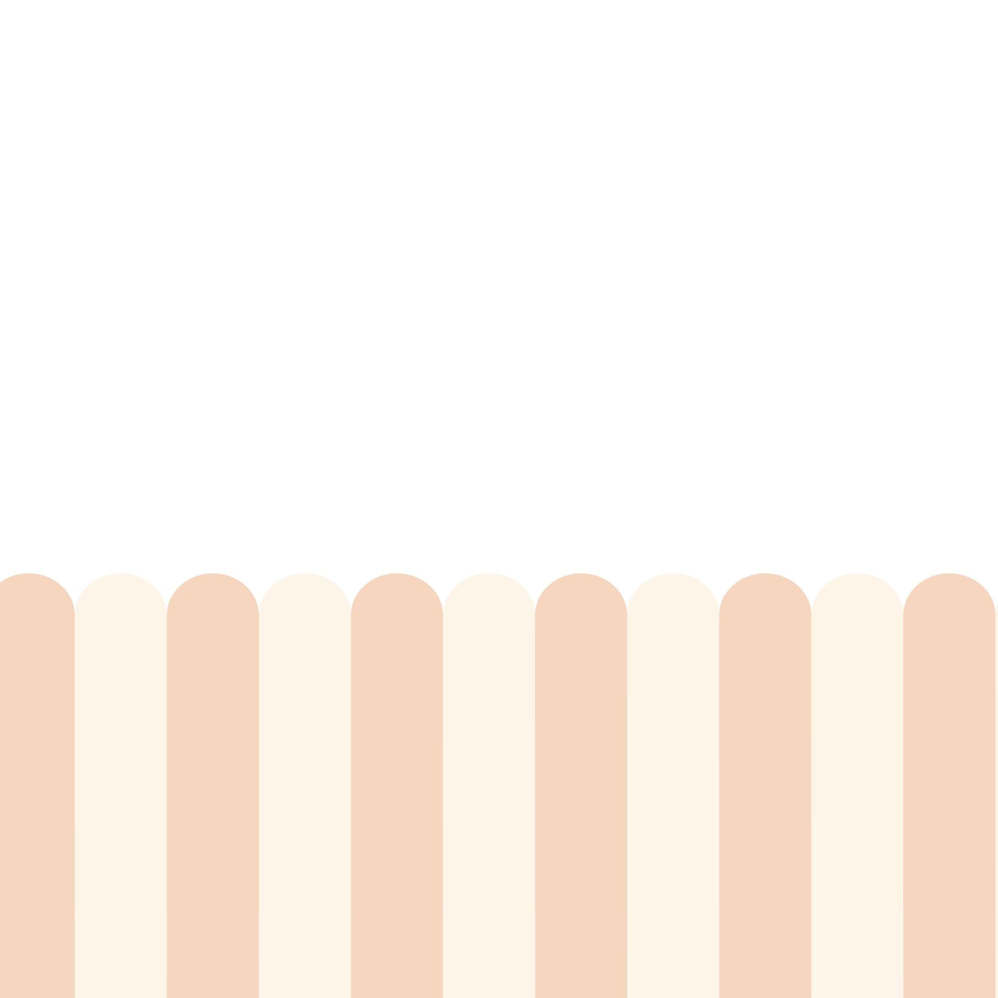 Playful Pickets (Peach) Wallpaper