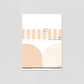 Sample of Playful Pickets (Peach) Wallpaper