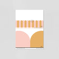Sample of Playful Pickets (Pink & Yellow) Wallpaper