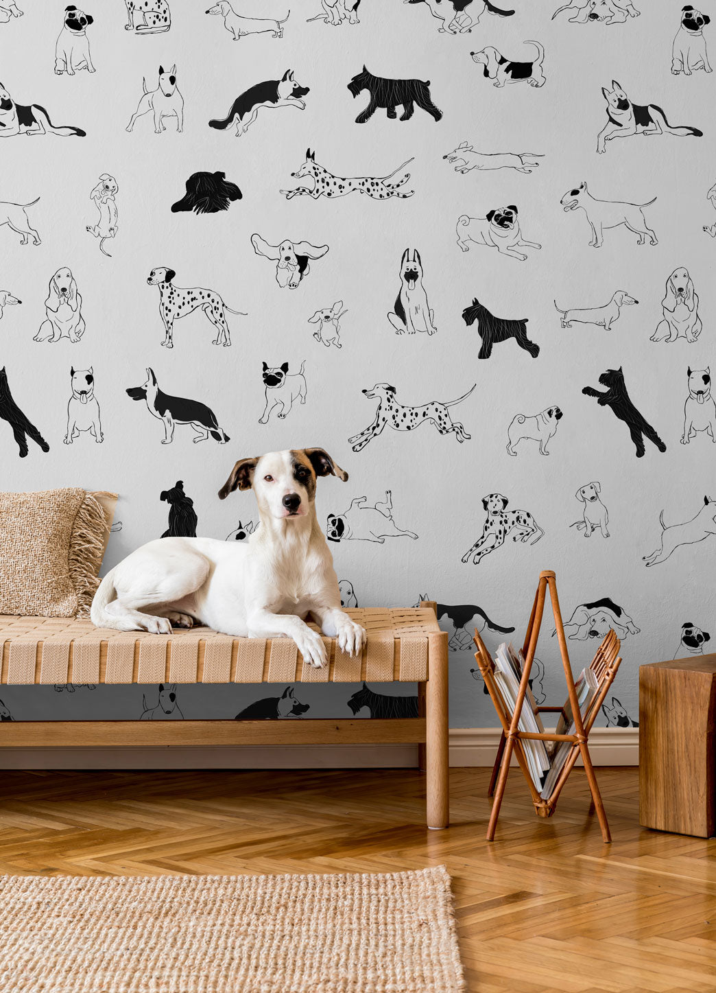 Puppy Love Wallpaper Wallpaper - Wall Blush from WALL BLUSH