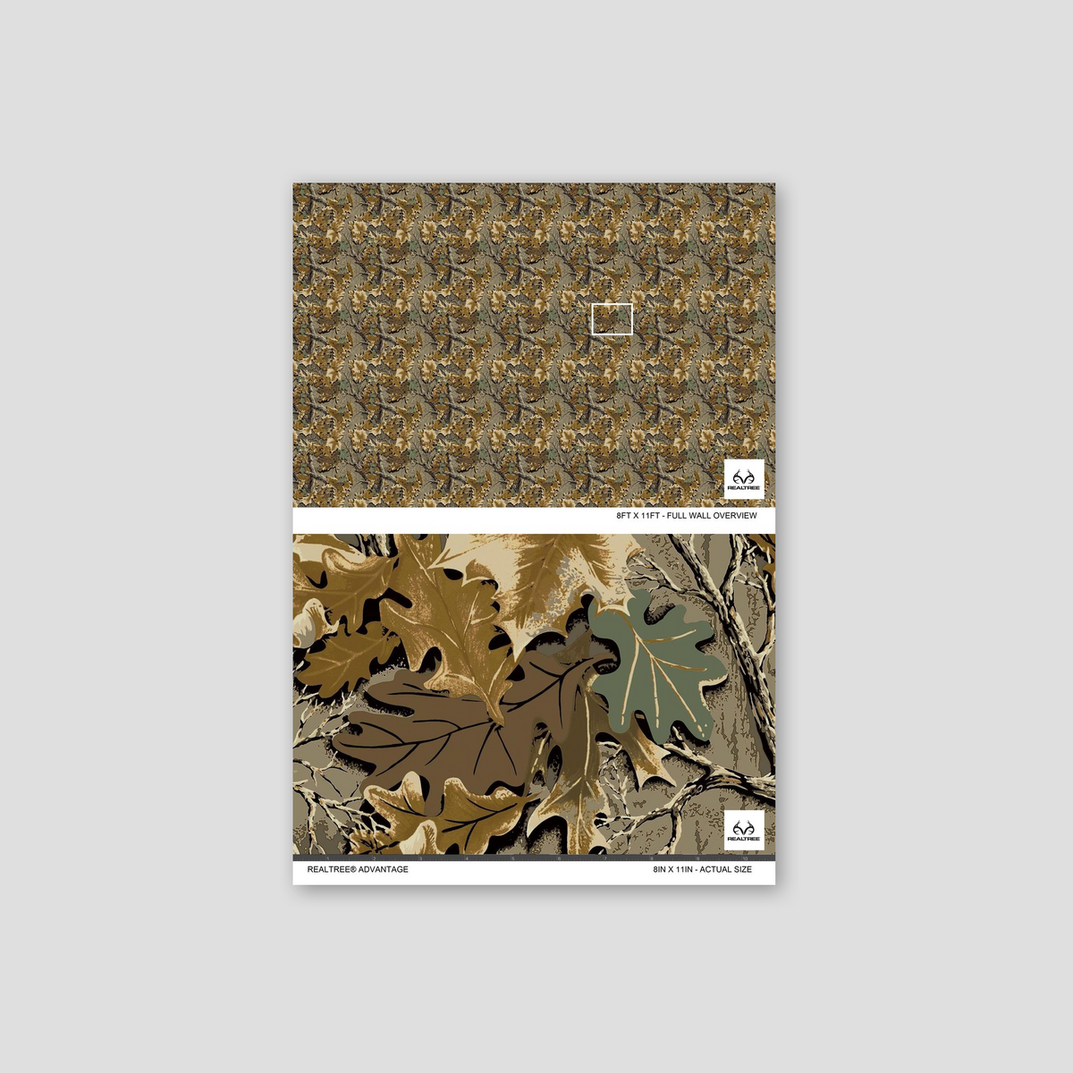 Realtree Advantage wallpaper with earthy brown and green foliage pattern