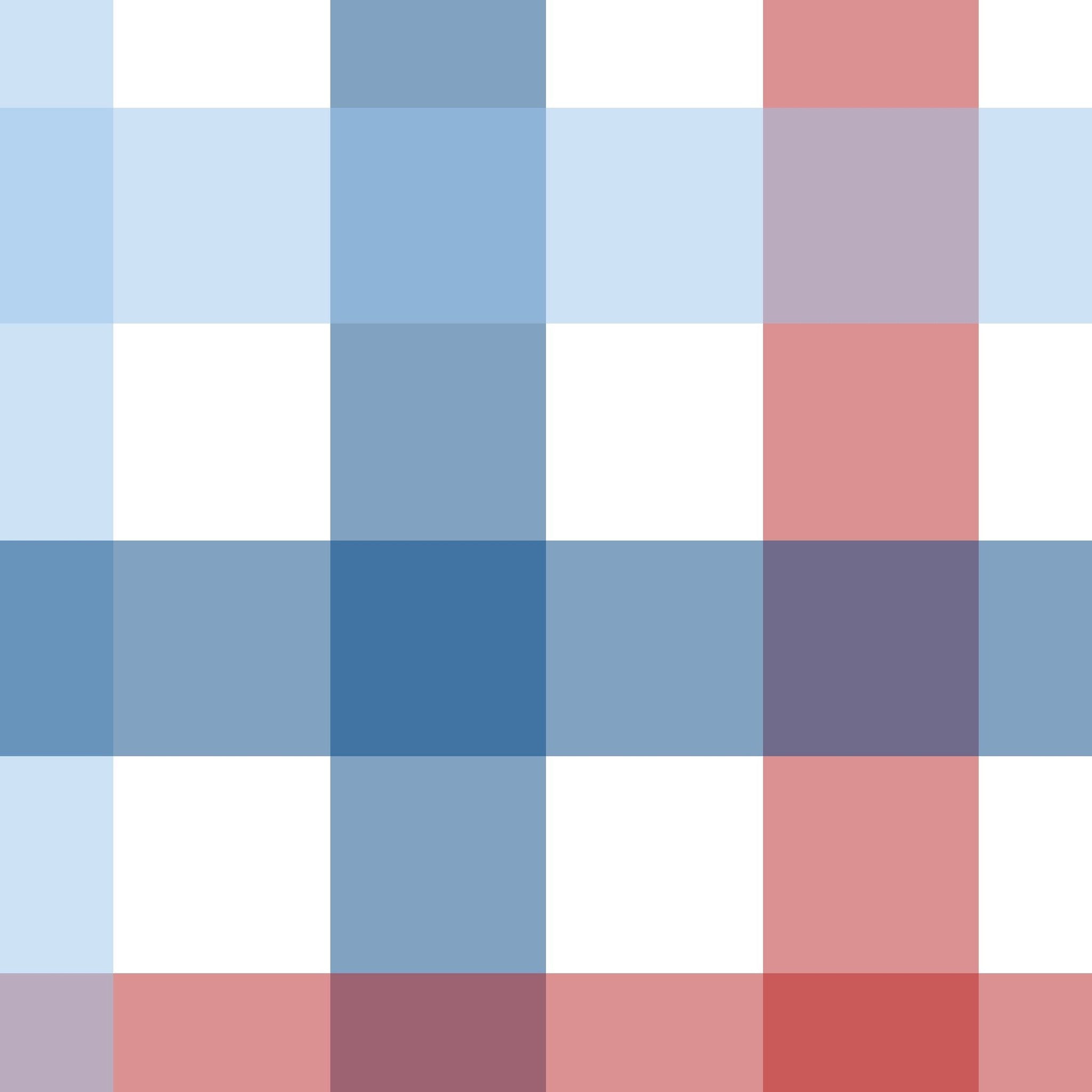 Red, blue, and white gingham plaid wallpaper pattern