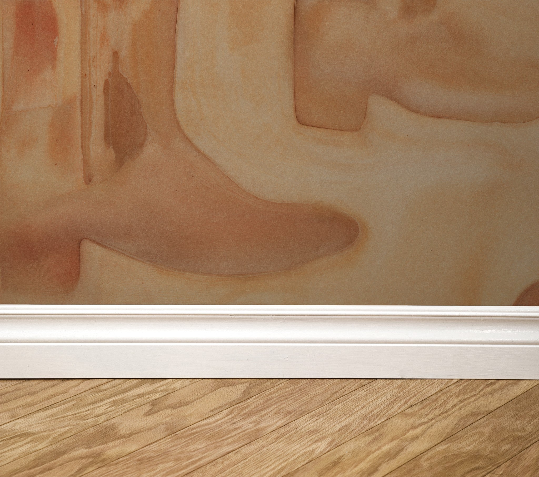 Rustic terracotta cowboy boot pattern wallpaper with earthy tones