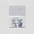 Sample of Safari Speakeasy (Blue) Wallpaper